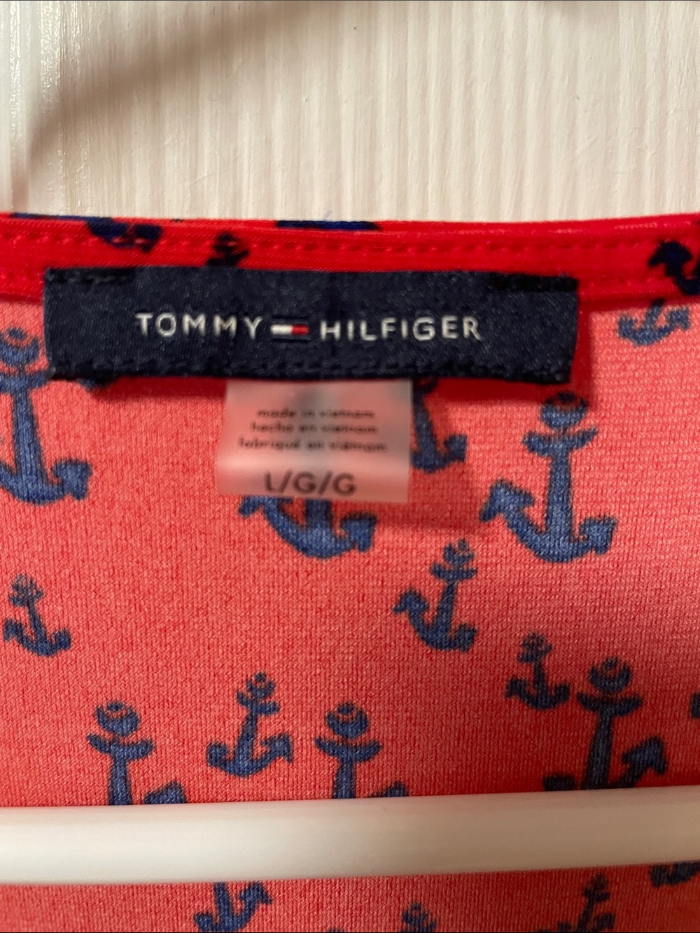 Tommy Hilfiger Red Anchor Print Sleeveless Tank - Picture 2 of 2